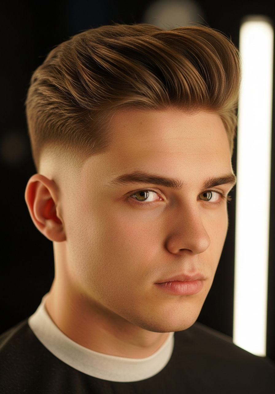Low Taper Blowout Haircut 2026 - Airy Volume Low Taper Fade for Teens