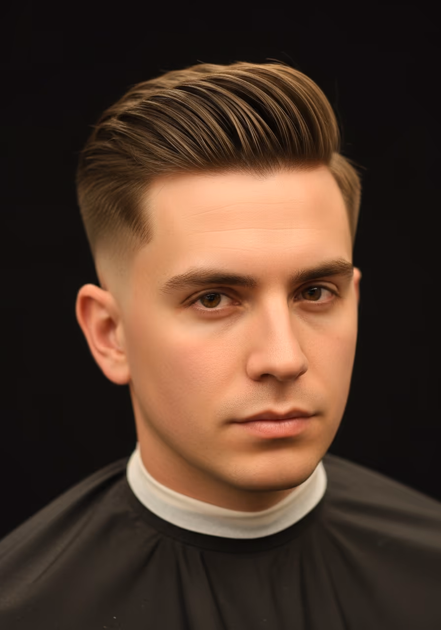 Low Taper Straight Hair hairstyle for men 2026 — low taper fade variation, best for oval, square, heart faces + straight hair, modern barbering by Master Stylist Jessica Hamilton