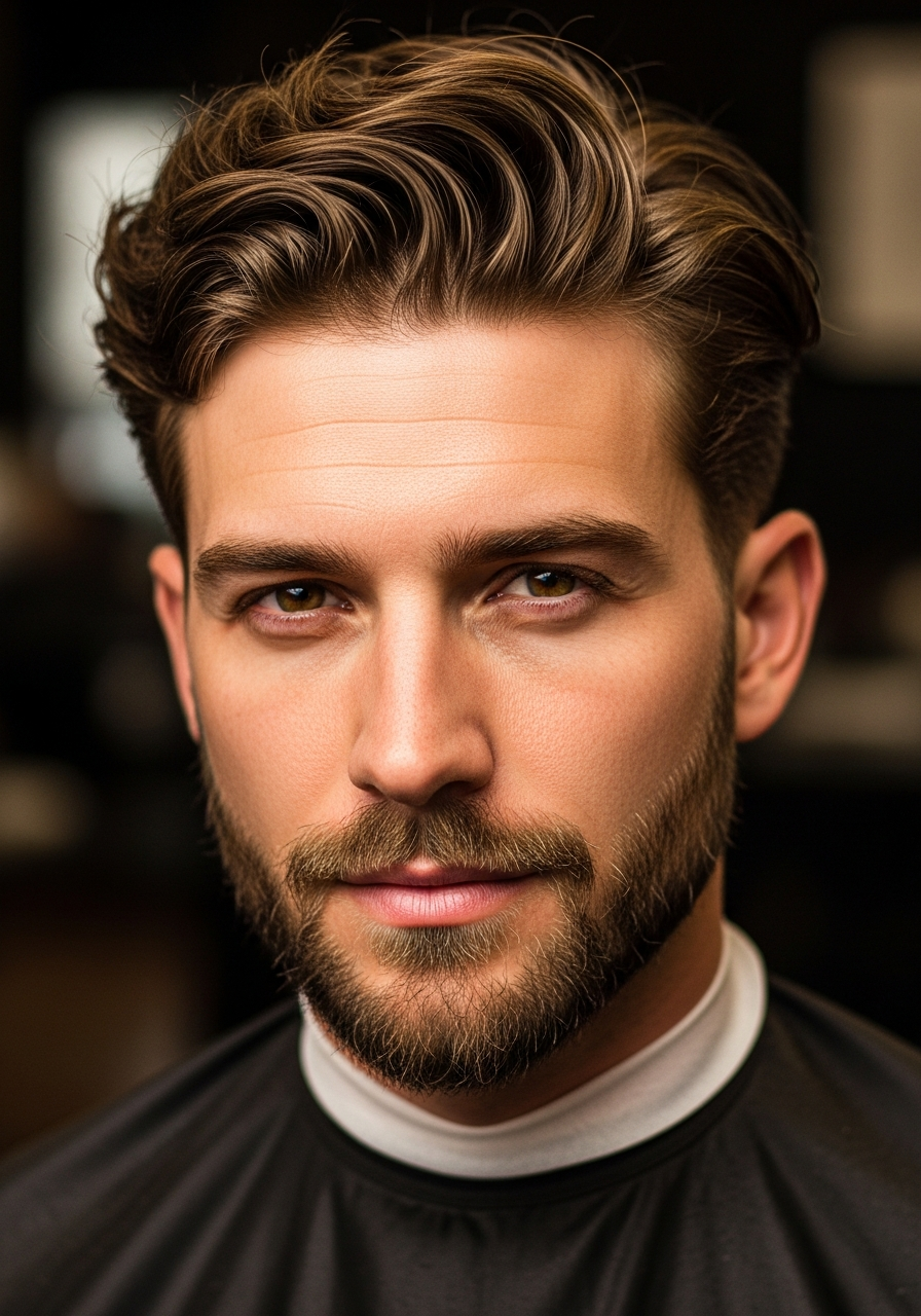 Low Taper Wavy Hair Fade 2026 - Natural Wave Low Taper Fade Hairstyle