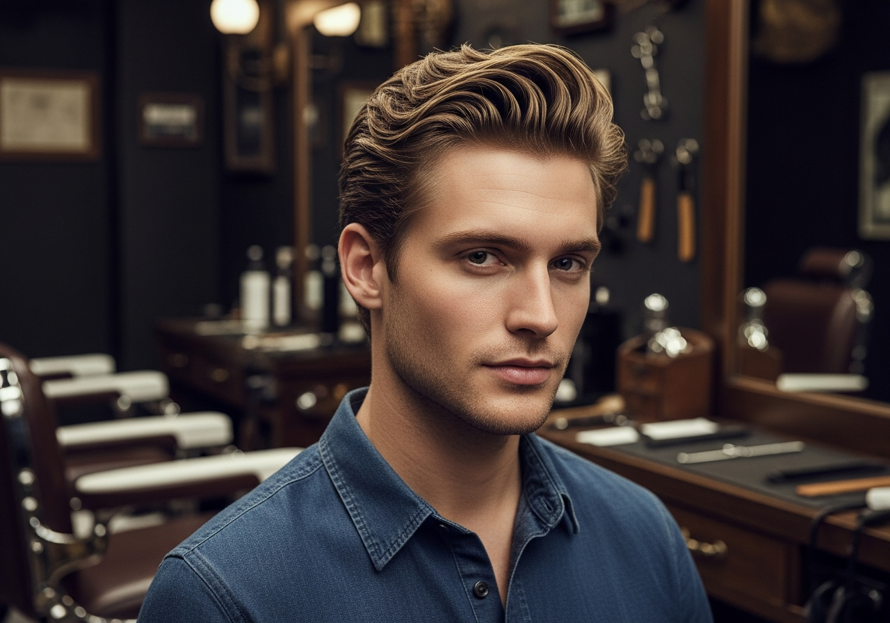 Men's Bro Flow Medium Length Hairstyle 2026 - Relaxed medium length with natural effortless flow