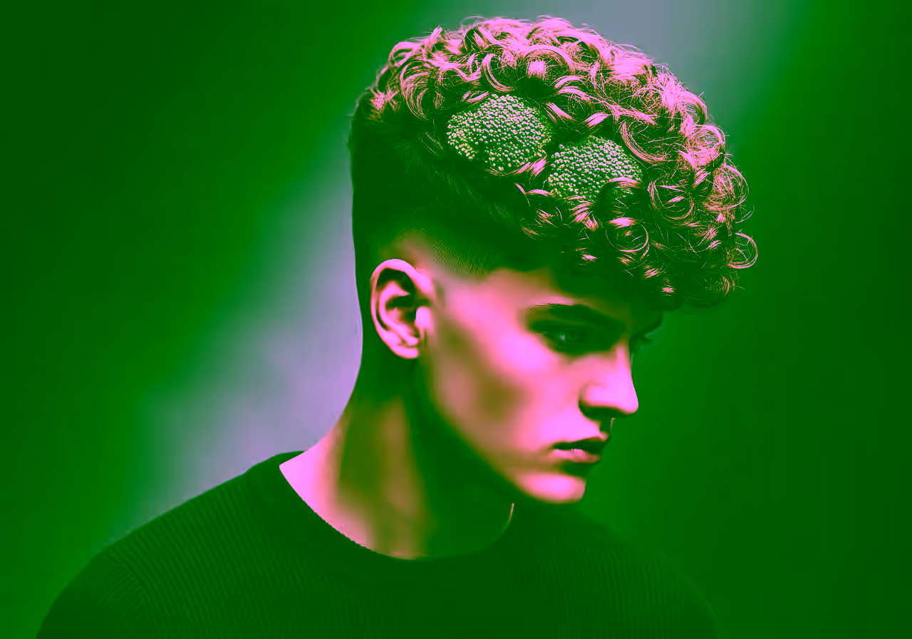 Broccoli Haircut Medium hairstyle for men 2026 — medium length hairstyles variation, best for round or square faces + curly/wavy hair, modern barbering by Master Stylist Jessica Hamilton