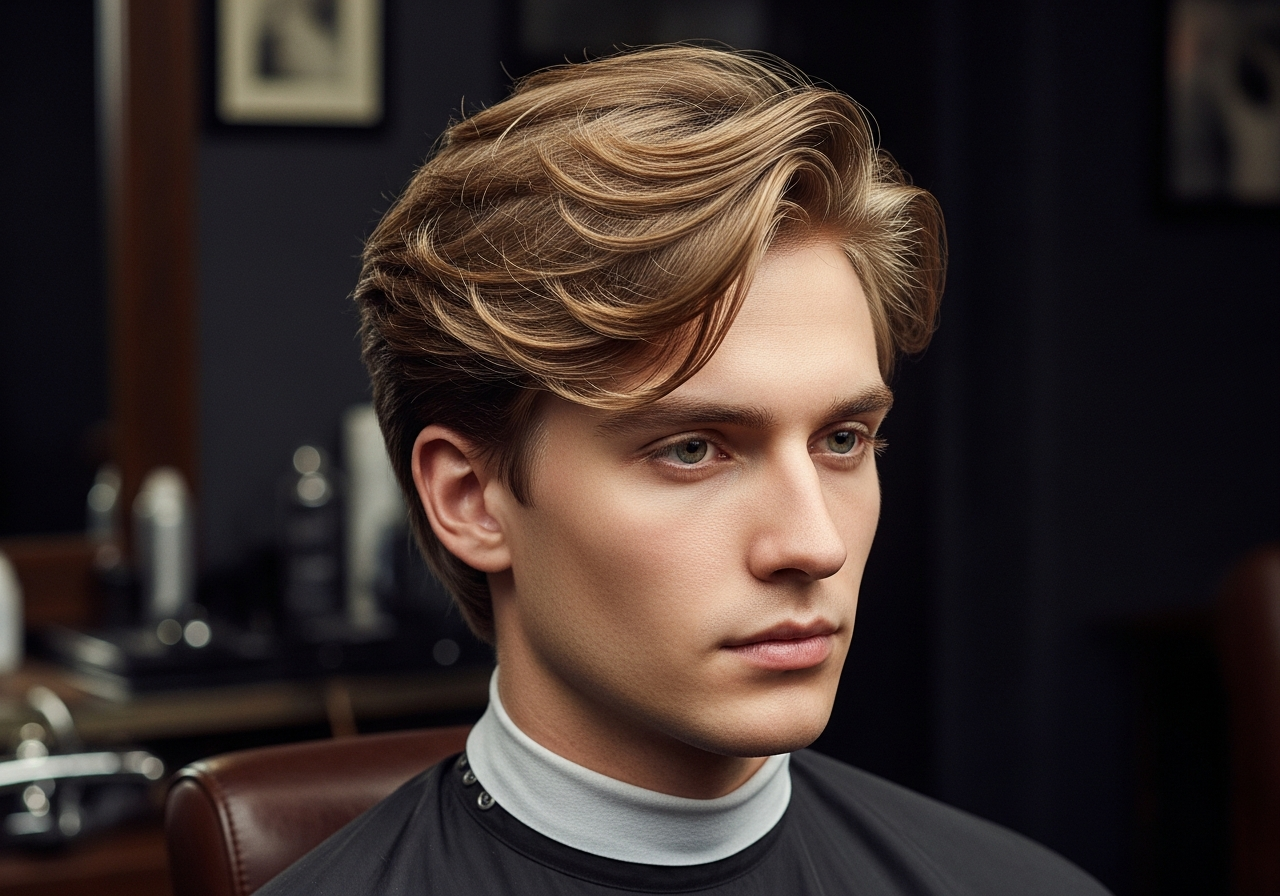 Men's Fluffy Haircut Medium Length Hairstyle 2026 - Airy voluminous medium layers for fine hair