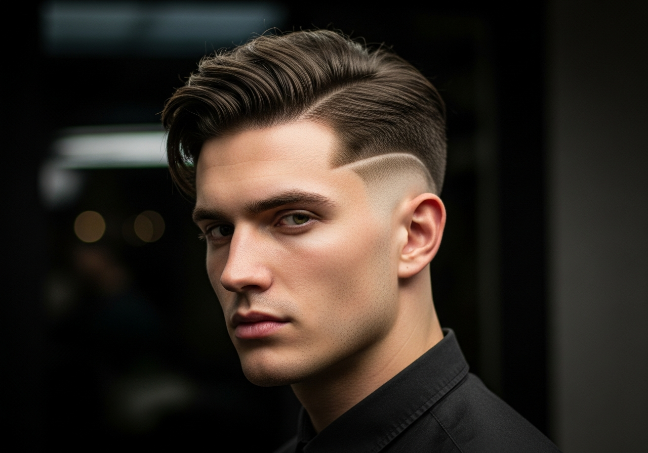 Men's Medium Undercut Hairstyle 2026 - Bold 4-6 inch top with sharp disconnected undercut sides