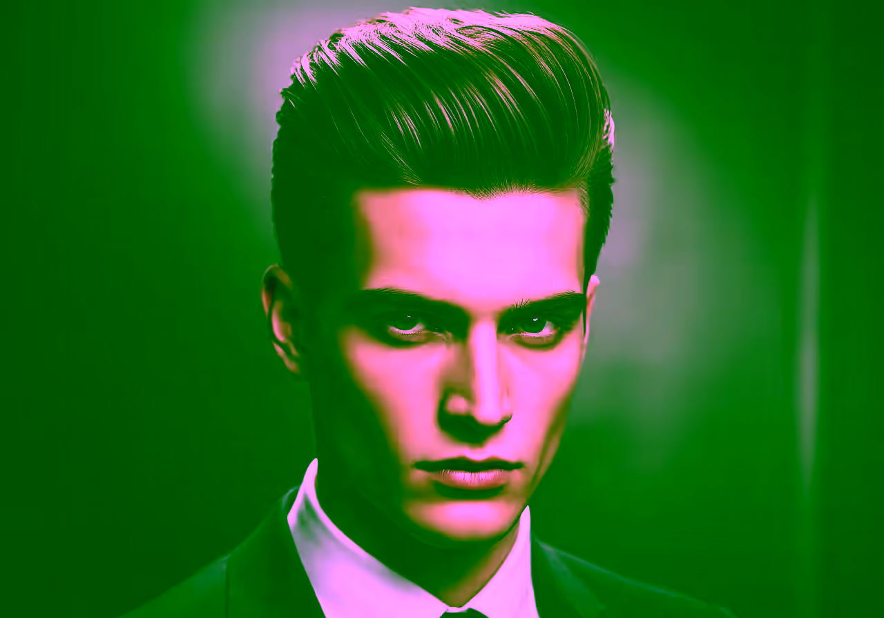 Modern Pompadour Medium hairstyle for men 2026 — medium length hairstyles variation, best for oval faces + straight hair, modern barbering by Master Stylist Jessica Hamilton