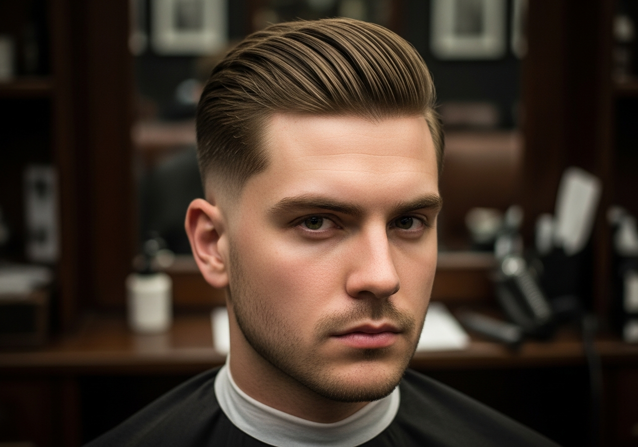 Executive Medium Taper Fade 2026 - Professional Clean Temple Taper