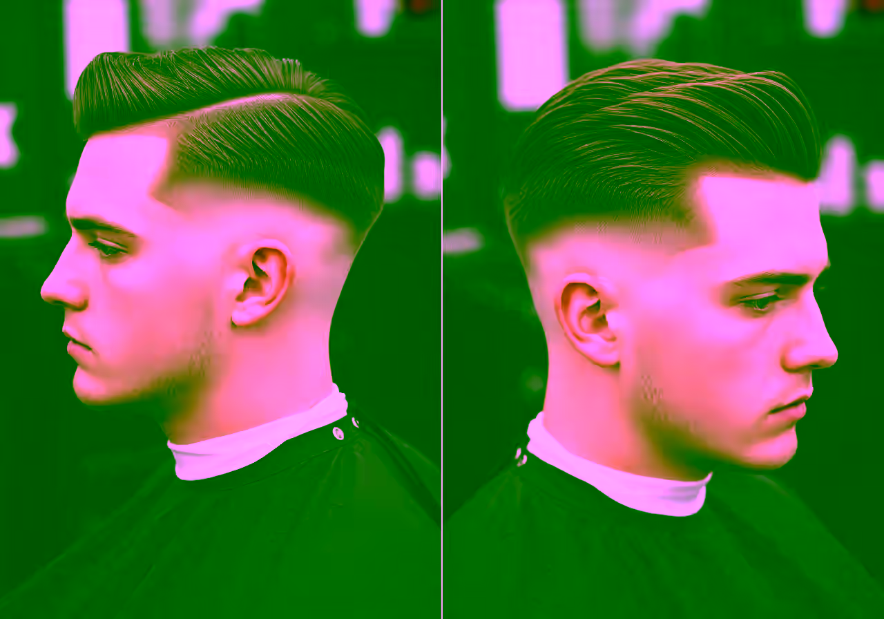 Mid Fade Side Part hairstyle for men 2026 — medium taper fade variation, best for oval, square, heart faces + straight/wavy hair, modern barbering by Master Stylist Jessica Hamilton