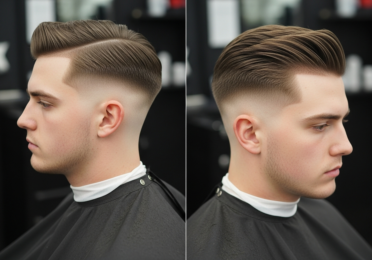 Mid Taper Fade Side Part 2026 - Polished Temple Taper with Defined Side Part