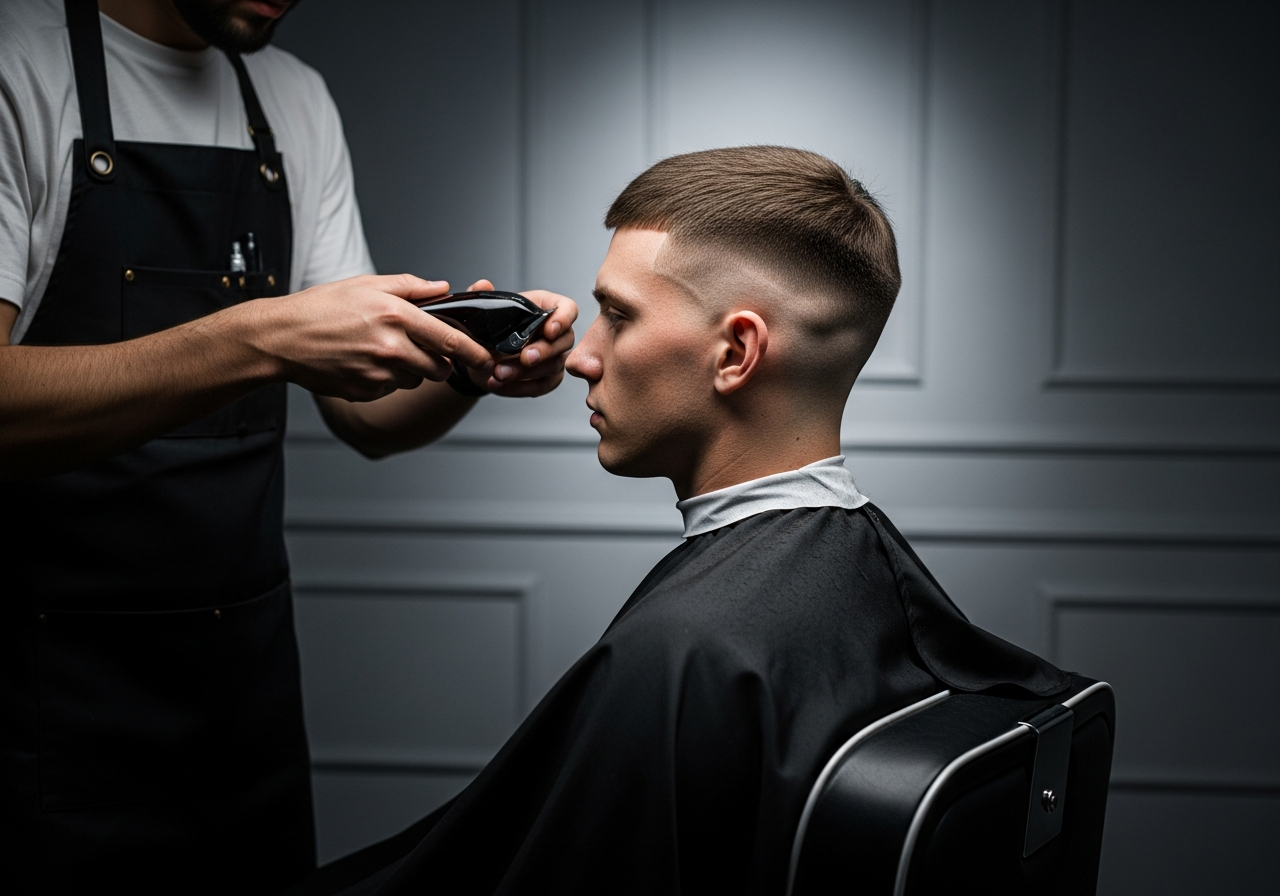 Medium Taper Fade Buzz Cut 2026 - Short Temple Taper for Minimal Look