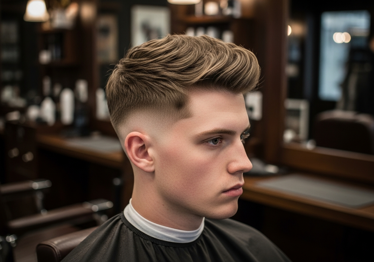 Medium Taper Fade Textured Crop 2026 - Choppy Temple Taper for Square Faces