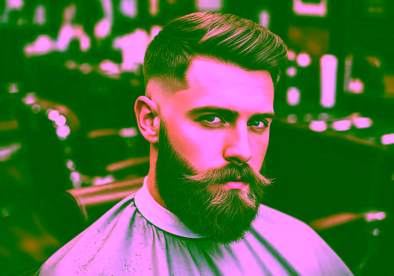 Mid Taper Fade with Beard hairstyle for men 2026 — medium taper fade variation, best for all faces + any hair type, modern barbering by Master Stylist Jessica Hamilton
