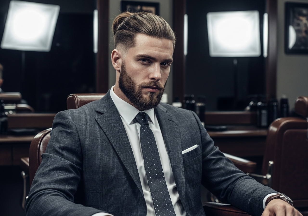 Medium Taper Man Bun 2026 - Long Top Temple Taper for Relaxed Style