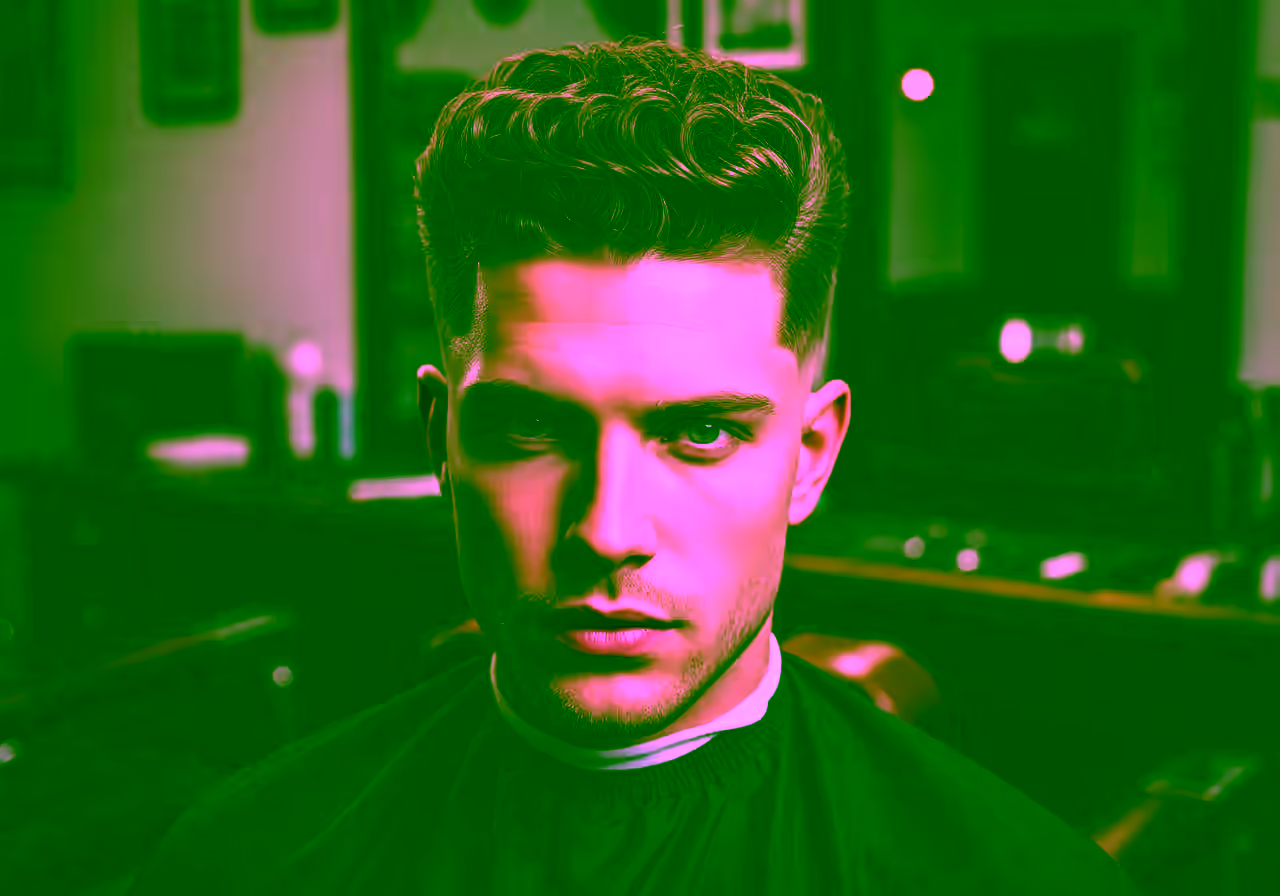 Mid Taper with Twisted Curls hairstyle for men 2026 — medium taper fade variation, best for diamond, heart faces + curly/coily hair, modern barbering by Master Stylist Jessica Hamilton