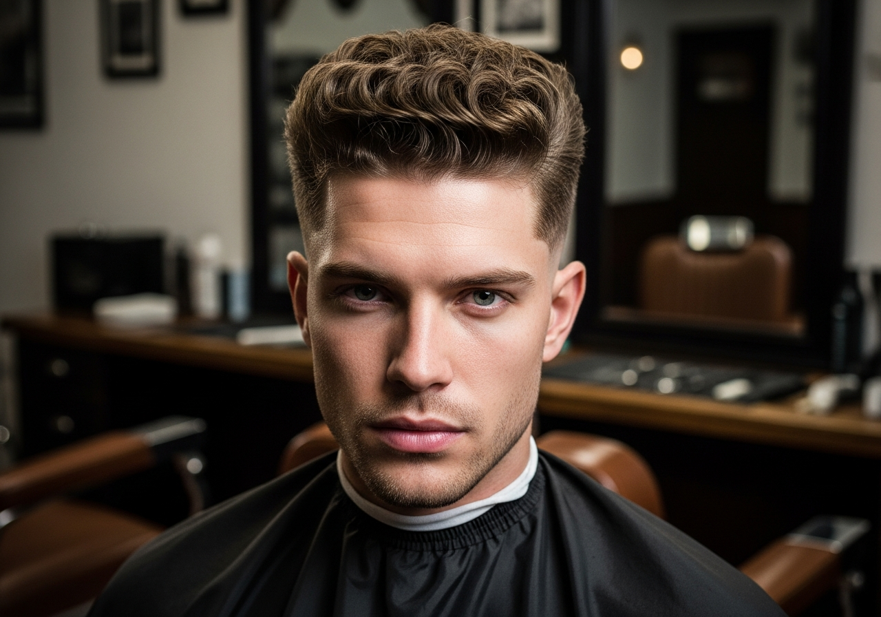 Medium Taper with Twisted Curls 2026 - Defined Curls Temple Taper Fade