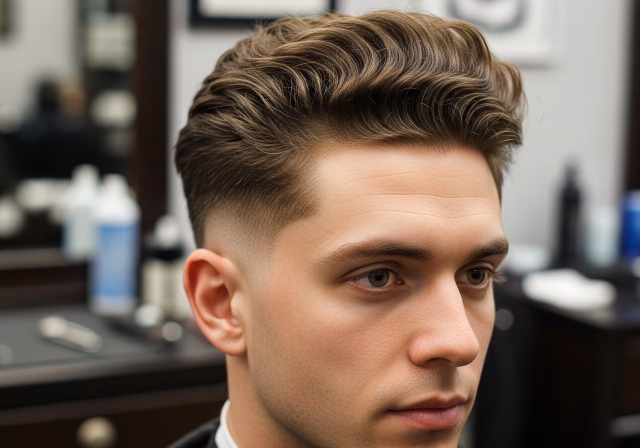 Natural Hair Long on Top hairstyle for men 2026 — haircuts for round faces variation, best for round faces + coily/4c hair, modern barbering by Master Stylist Jessica Hamilton