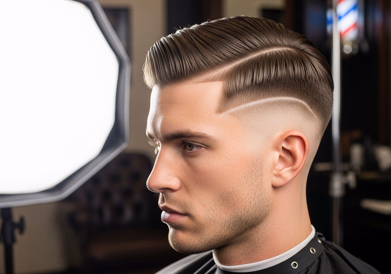 Perfect Undercut hairstyle for men 2026 — haircuts for round faces variation, best for round faces + straight or thick hair, modern barbering by Master Stylist Jessica Hamilton