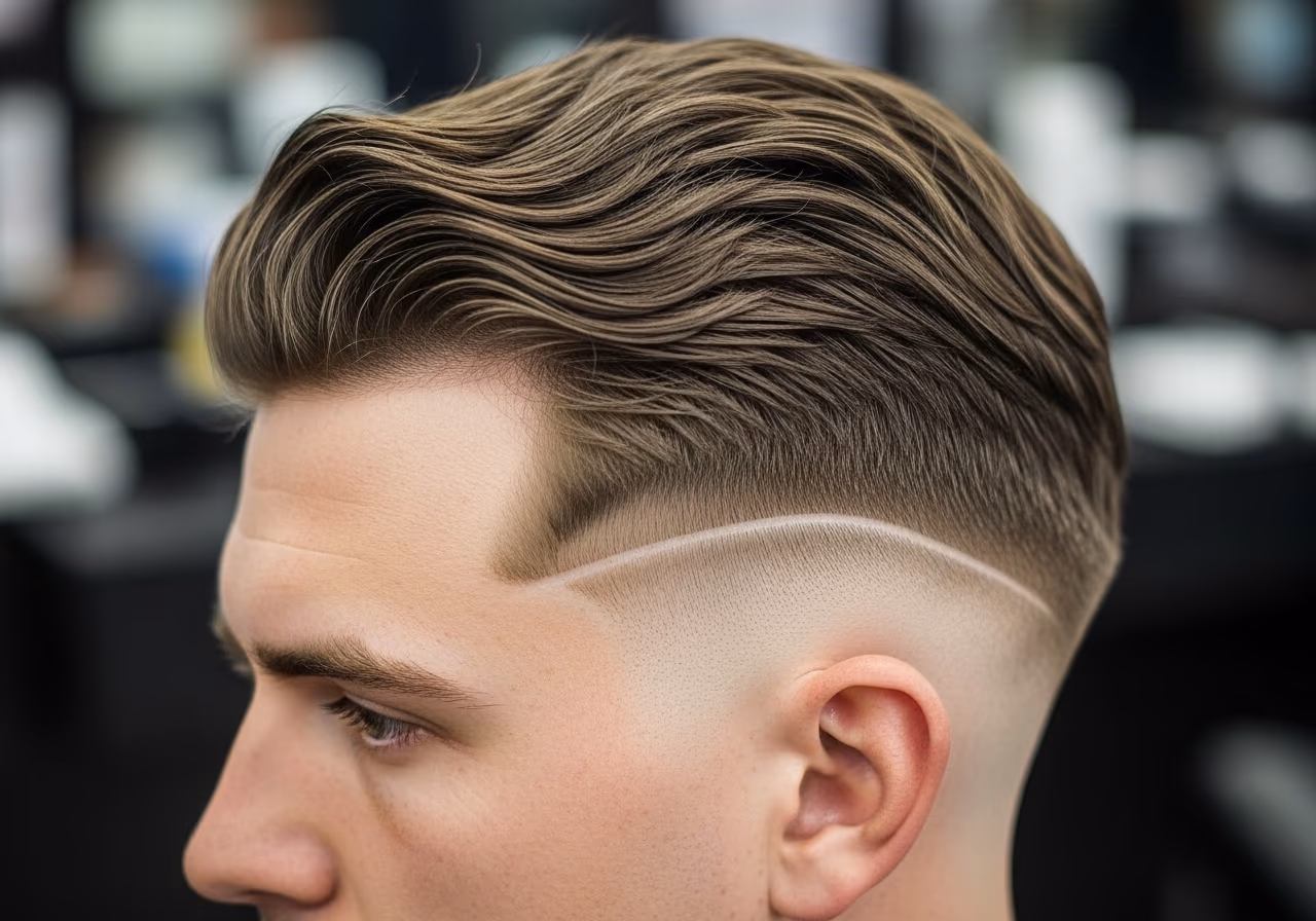 Short Waves with Taper hairstyle for men 2026 — haircuts for round faces variation, best for round faces + naturally wavy (2a–2c) hair, modern barbering by Master Stylist Jessica Hamilton