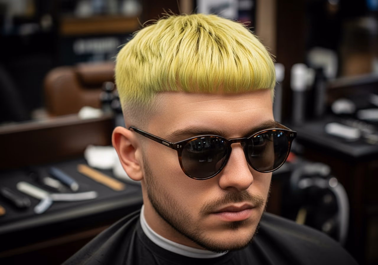 Vivid Fringe hairstyle for men 2026 — haircuts for round faces variation, best for round faces + thick hair. bold, expressive personalities, modern barbering by Master Stylist Jessica Hamilton