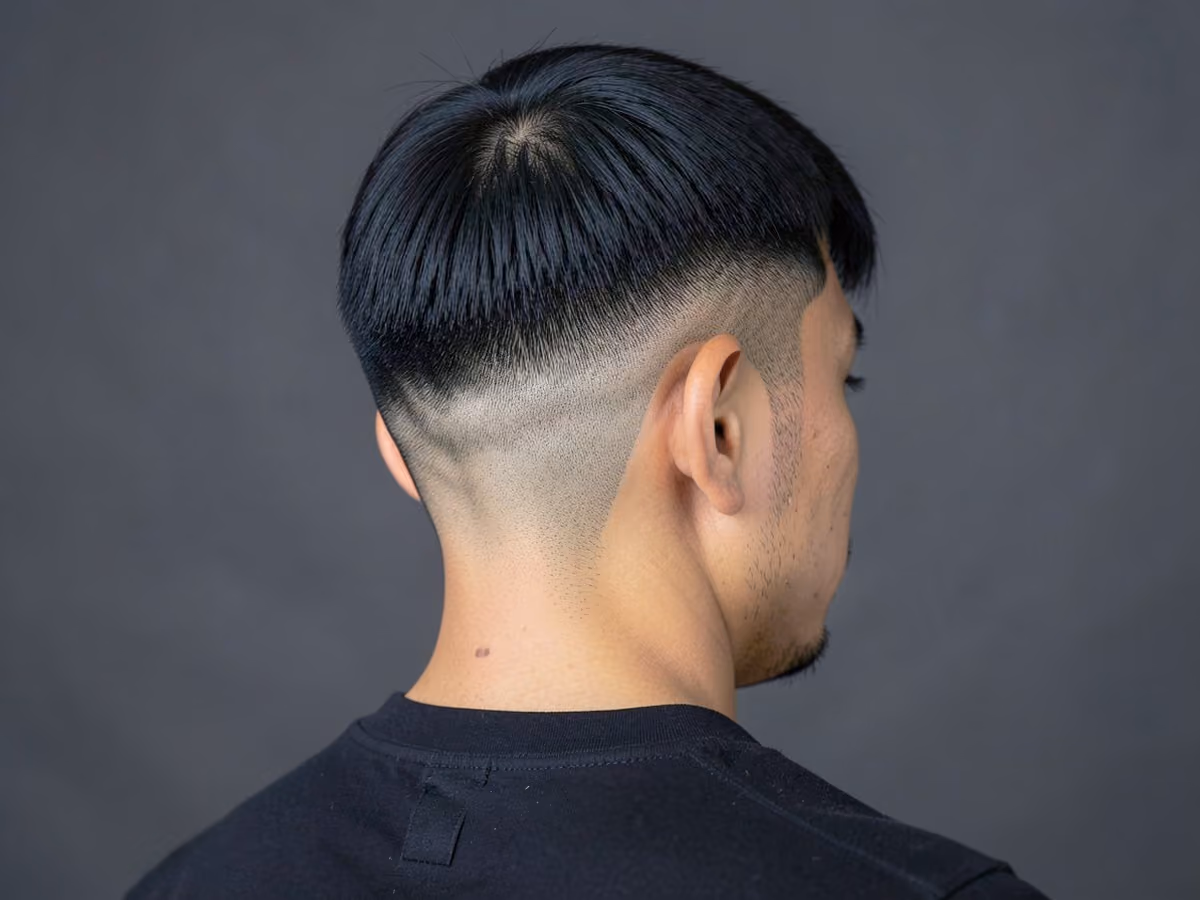 Man with a french crop with low fade