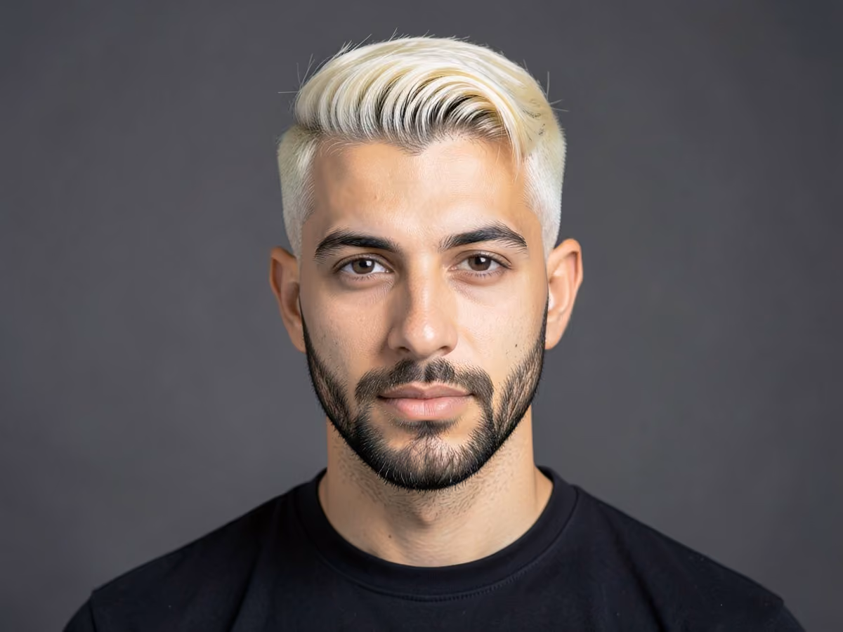 Man with a neat messy hairstyle