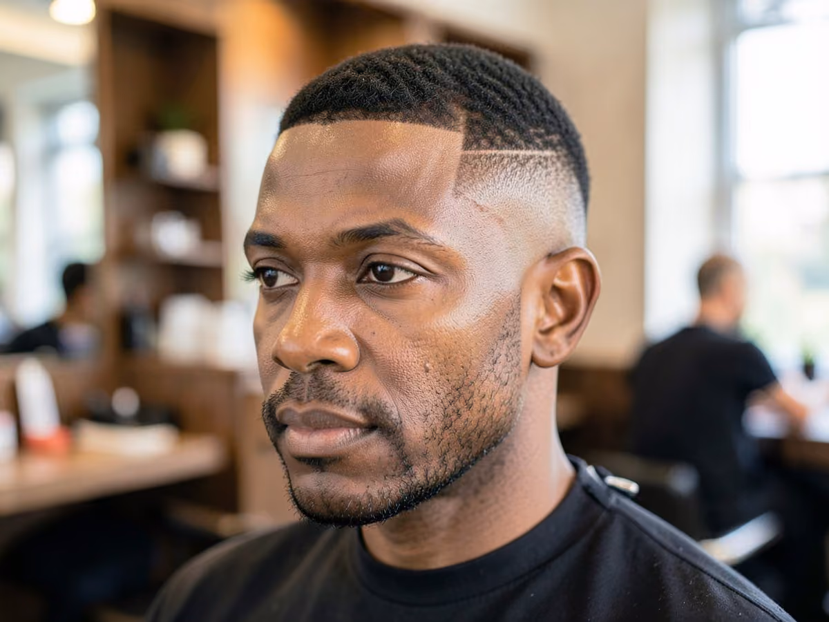 Man with a low regulation fade