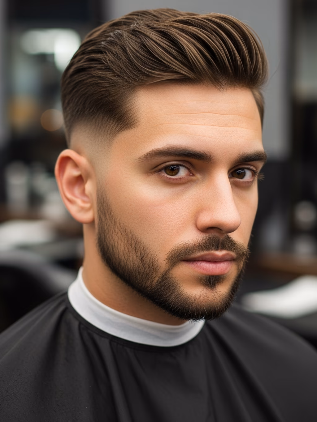 Tapered Mod Cut hairstyle for men 2026 — mod cut variation, best for diamond faces with prominent cheekbones, modern barbering by Master Stylist Jessica Hamilton