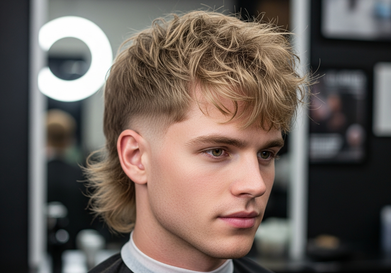 Fluffy Modern Mullet 2026 - Voluminous Fluffy Mullet with Longer Back