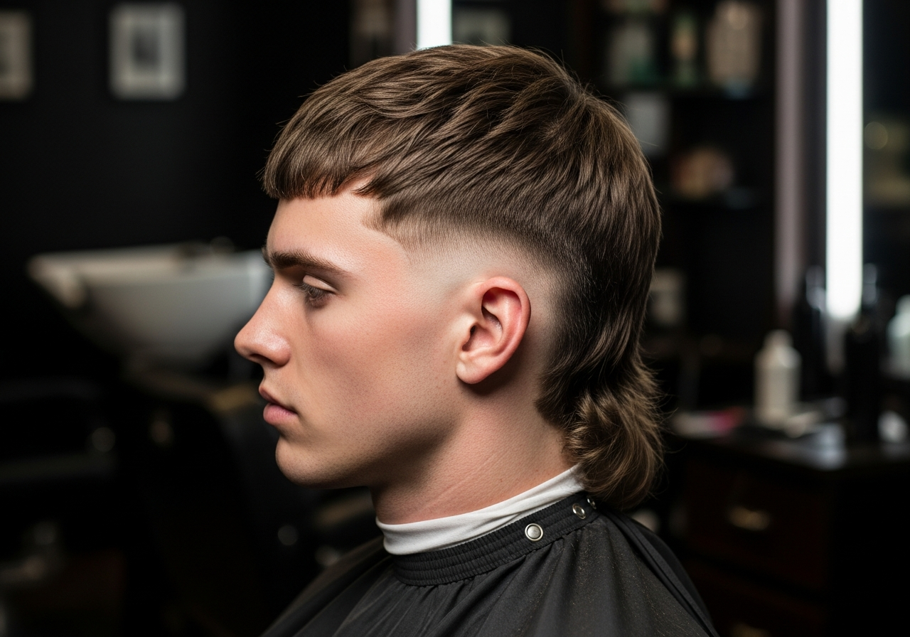 Low Taper Modern Mullet 2026 - Soft Low Taper with Longer Mullet Back