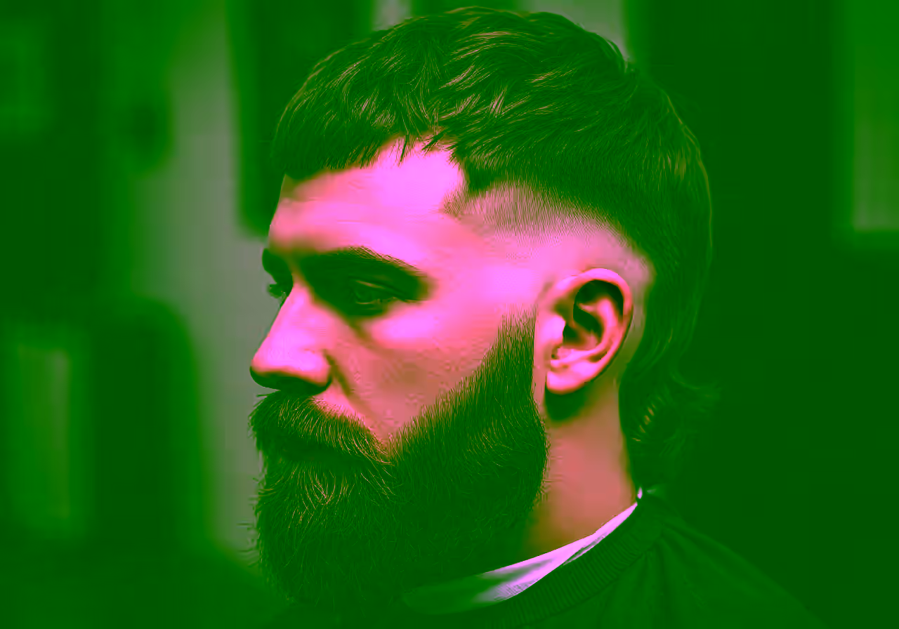 Modern Mullet with Beard hairstyle for men 2026 — modern mullet variation, best for all faces + any hair type, modern barbering by Master Stylist Jessica Hamilton