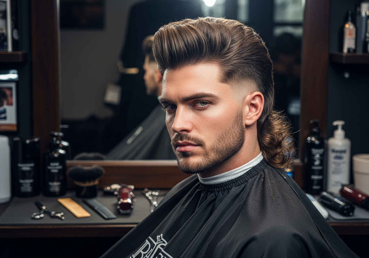 Mullet High Top 2026 - Tall Volume Modern Mullet Haircut