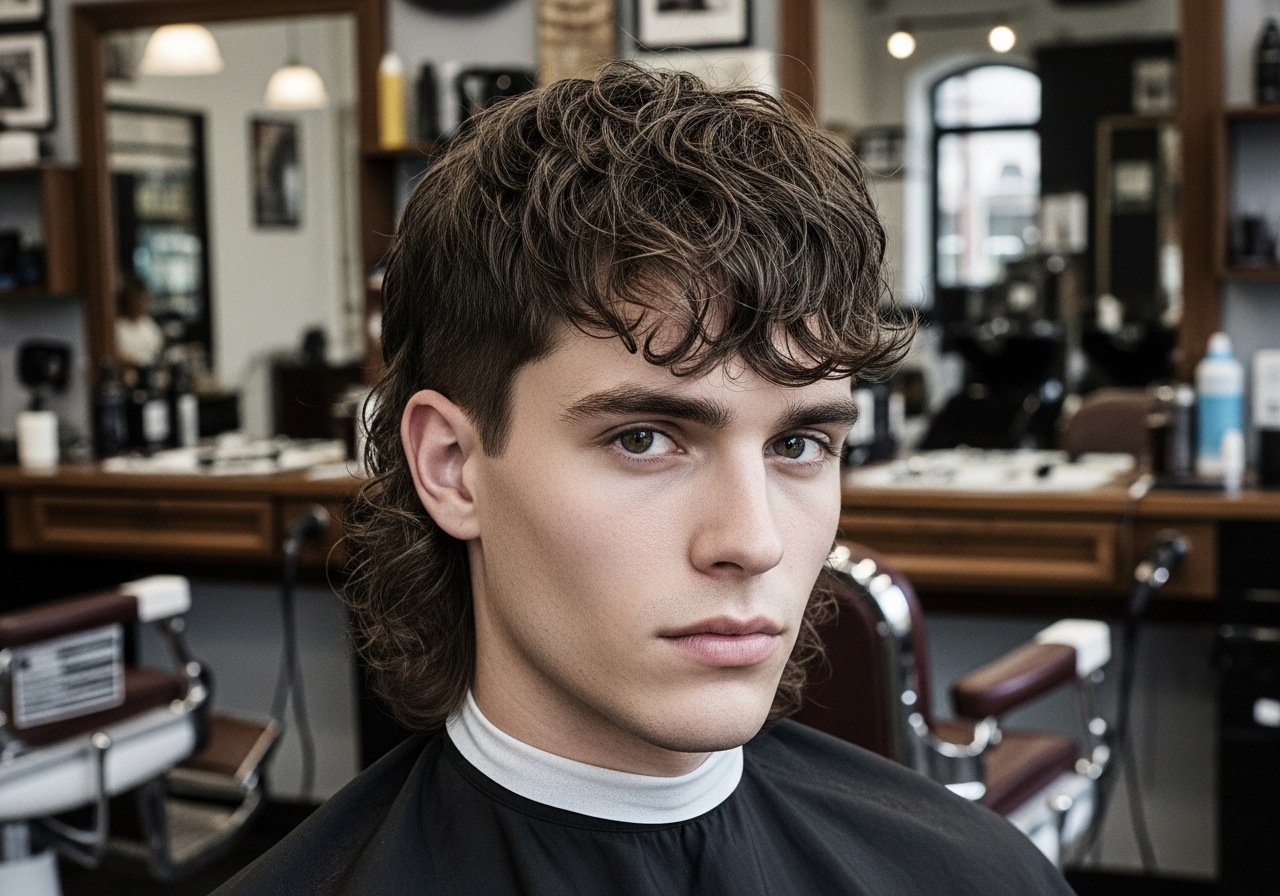 Mid-Length Modern Mullet 2026 - Shoulder-Length Flowing Mullet