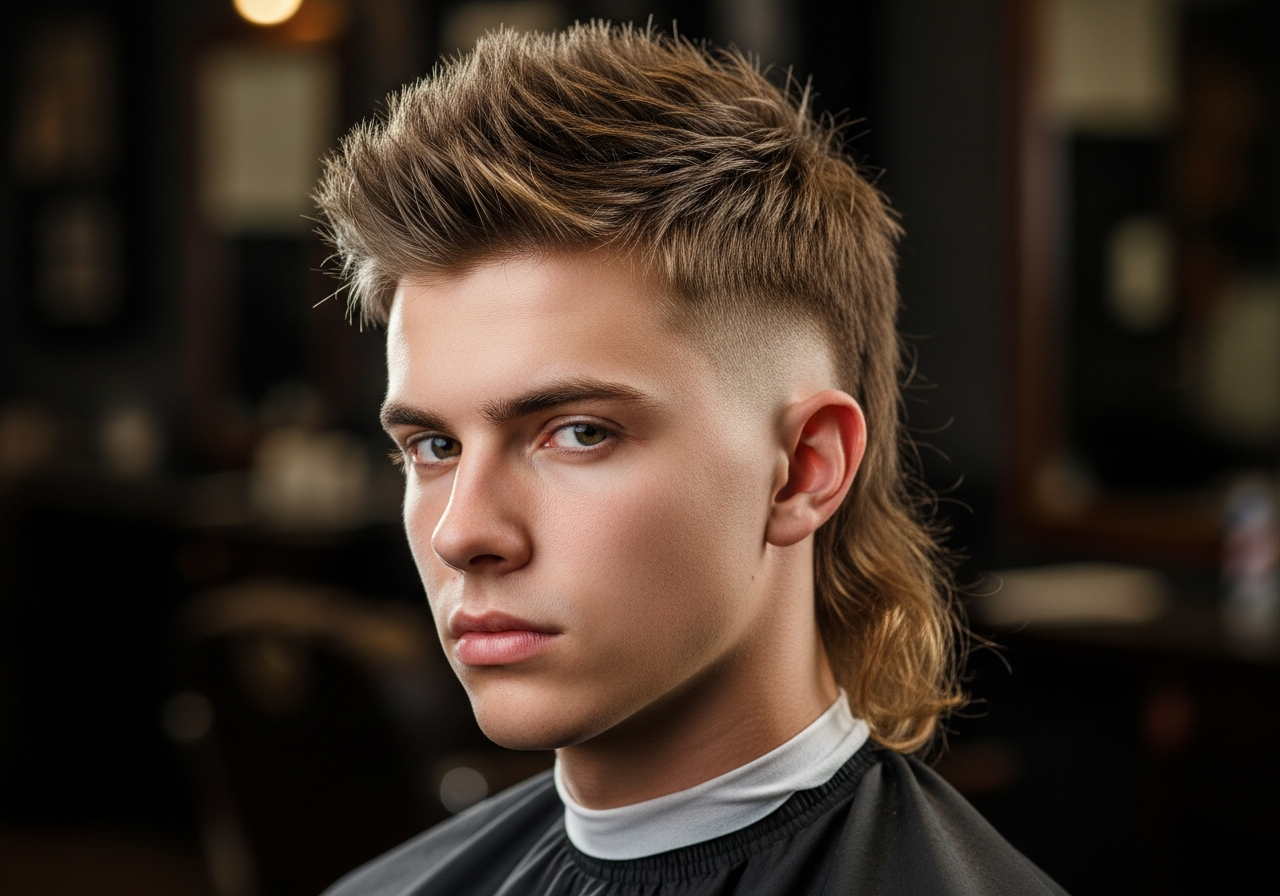 Spiky Modern Mullet 2026 - Textured Spiky Mullet with Longer Back