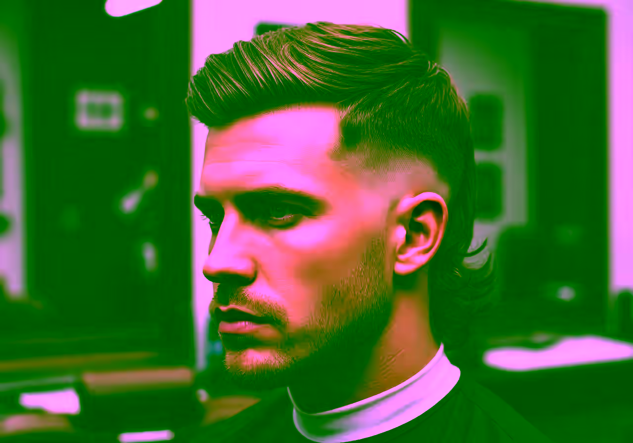 Mullet Versatile Fade hairstyle for men 2026 — modern mullet variation, best for all faces + all hair types, modern barbering by Master Stylist Jessica Hamilton