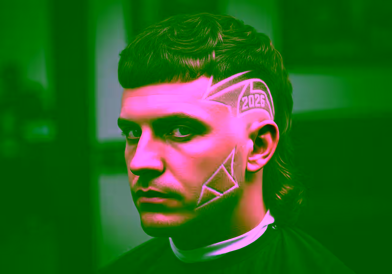Mullet with Line Design hairstyle for men 2026 — modern mullet variation, best for creative personalities + all faces, modern barbering by Master Stylist Jessica Hamilton