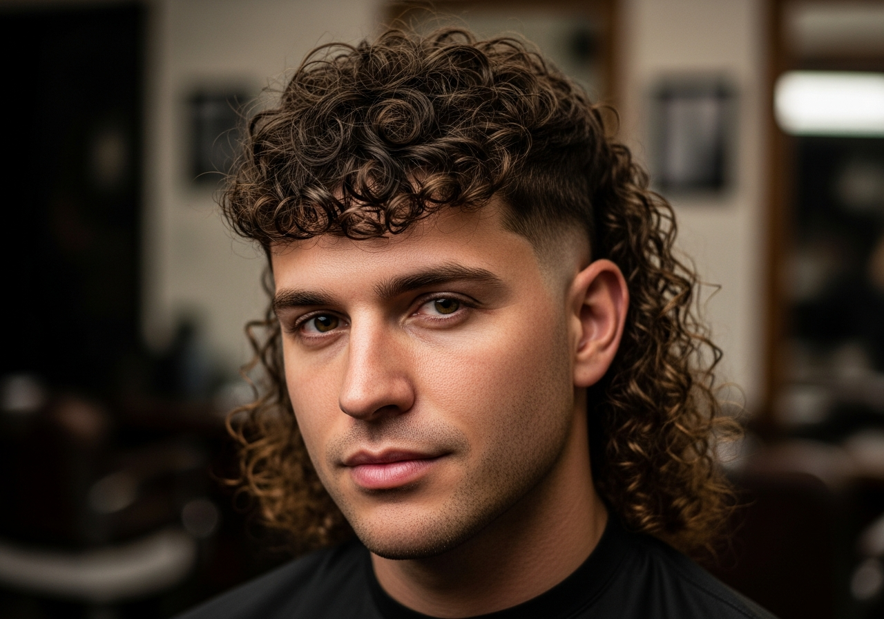 Mullet with Thick Curls 2026 - Full Natural Curls Modern Mullet