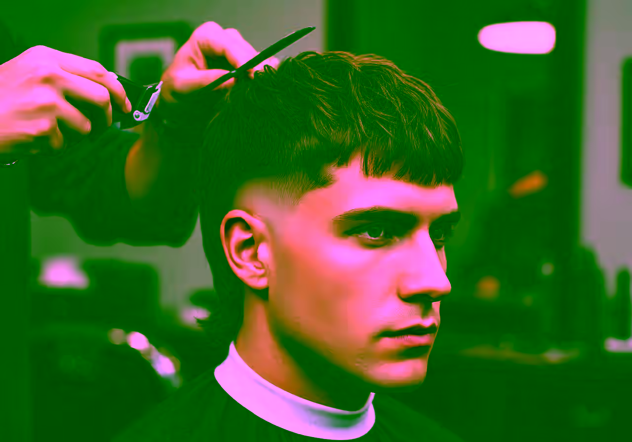 Short Modern Mullet hairstyle for men 2026 — modern mullet variation, best for busy men + oval, square faces, modern barbering by Master Stylist Jessica Hamilton