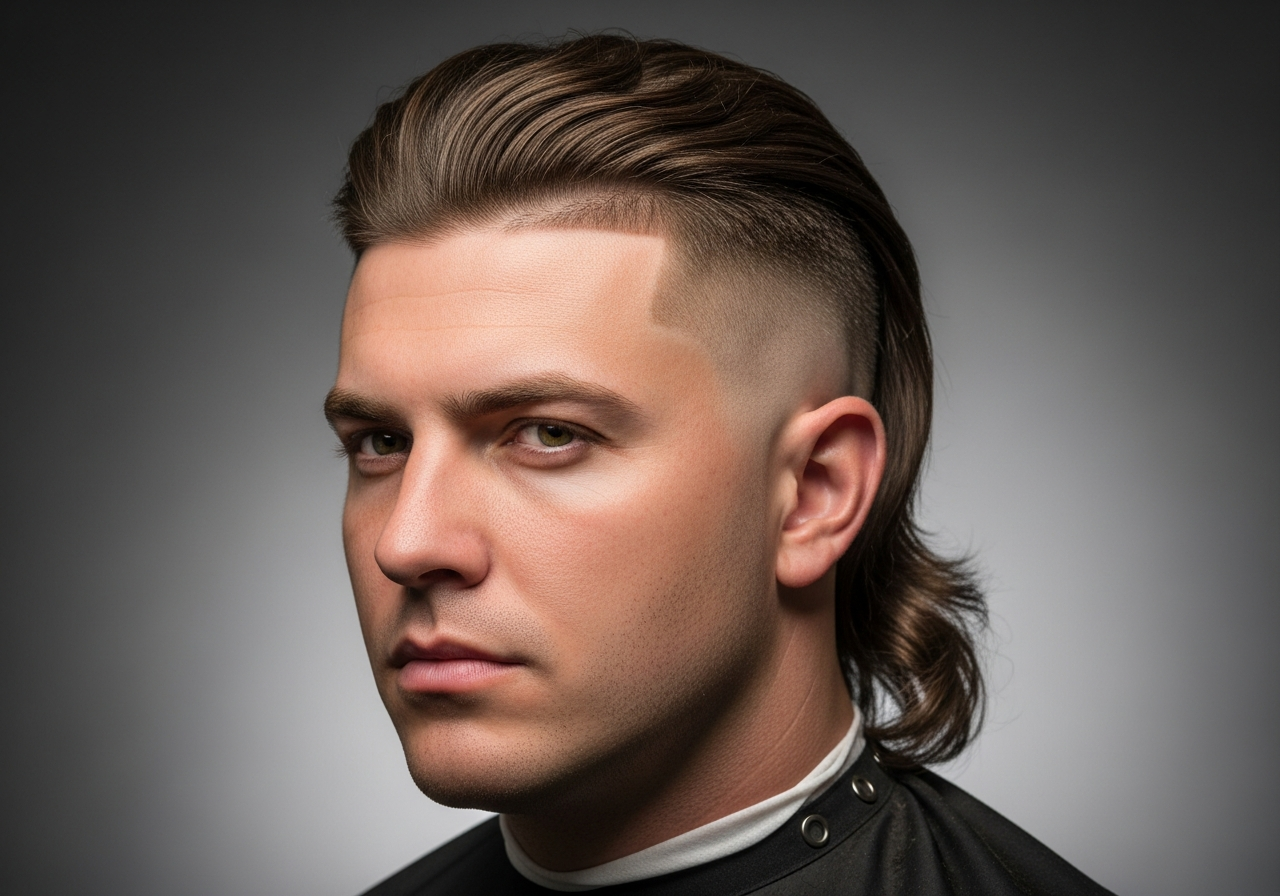Skin Fade Modern Mullet Haircut 2026 - Bold Skin Fade with Longer Back