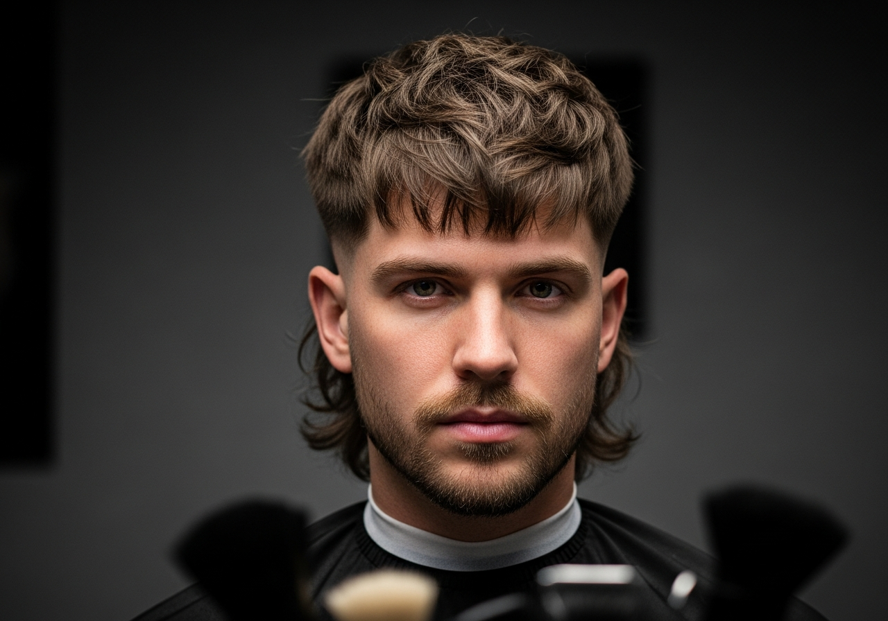 Textured Modern Mullet Haircut 2026 - Choppy Textured Mullet with Longer Back