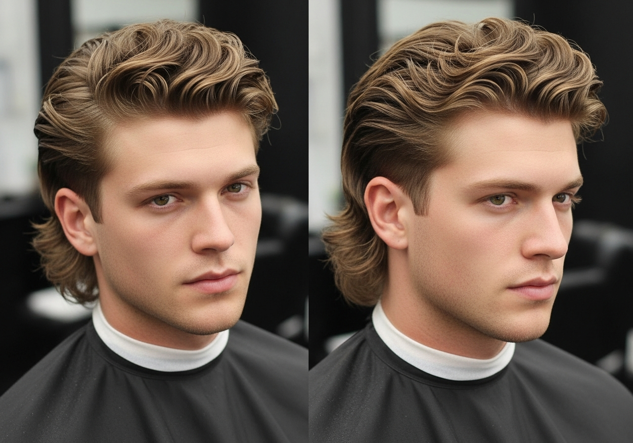 Wavy Modern Mullet Hairstyle 2026 - Soft Wavy Mullet with Longer Flowing Back