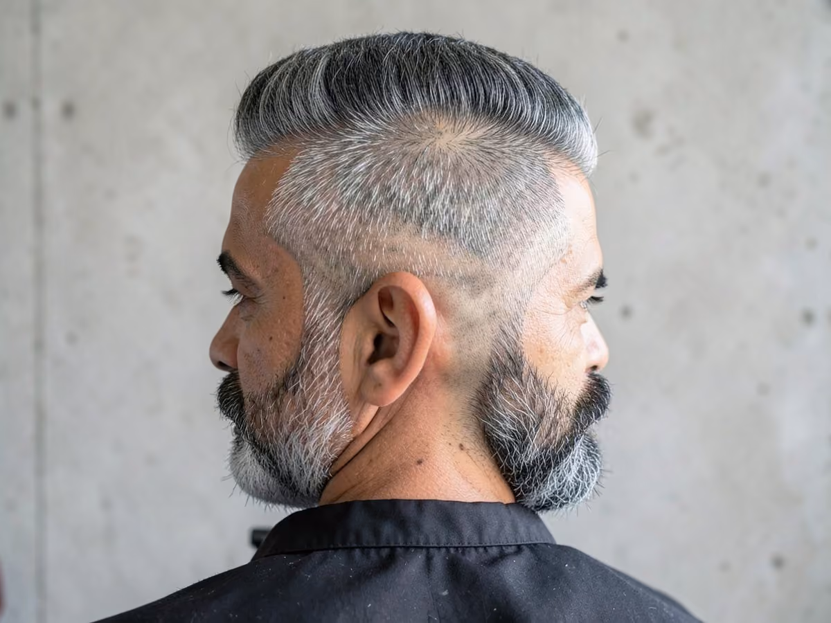 Man with a low fade mohawk
