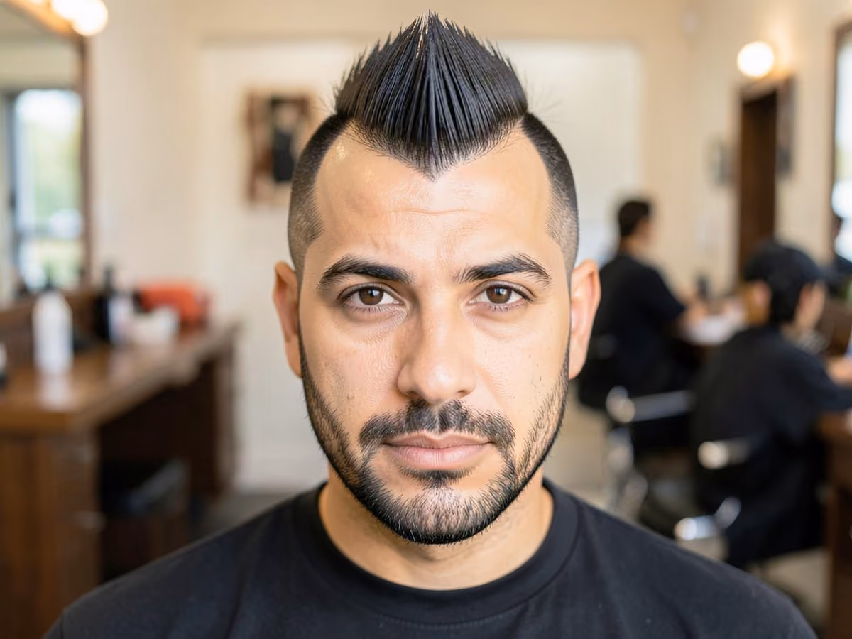 Man with a south of france mohawk