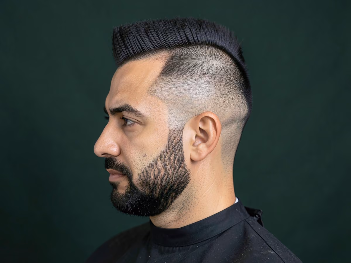 Man with a mohawk for thin hair