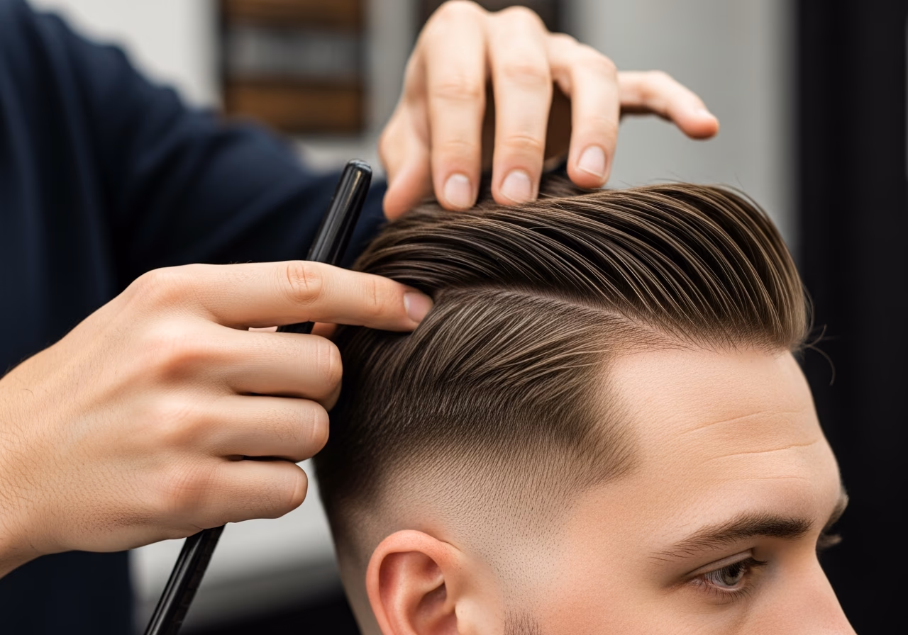 Oily Scalp Haircuts for Men 2026 - Clean Hard Part Root Grip