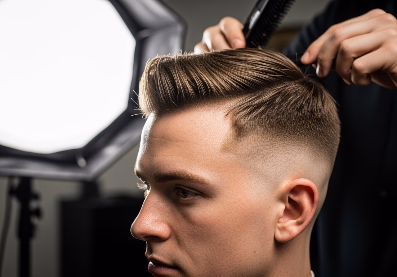 Oily Scalp Haircuts for Men 2026 - Low Fade Temple Volume