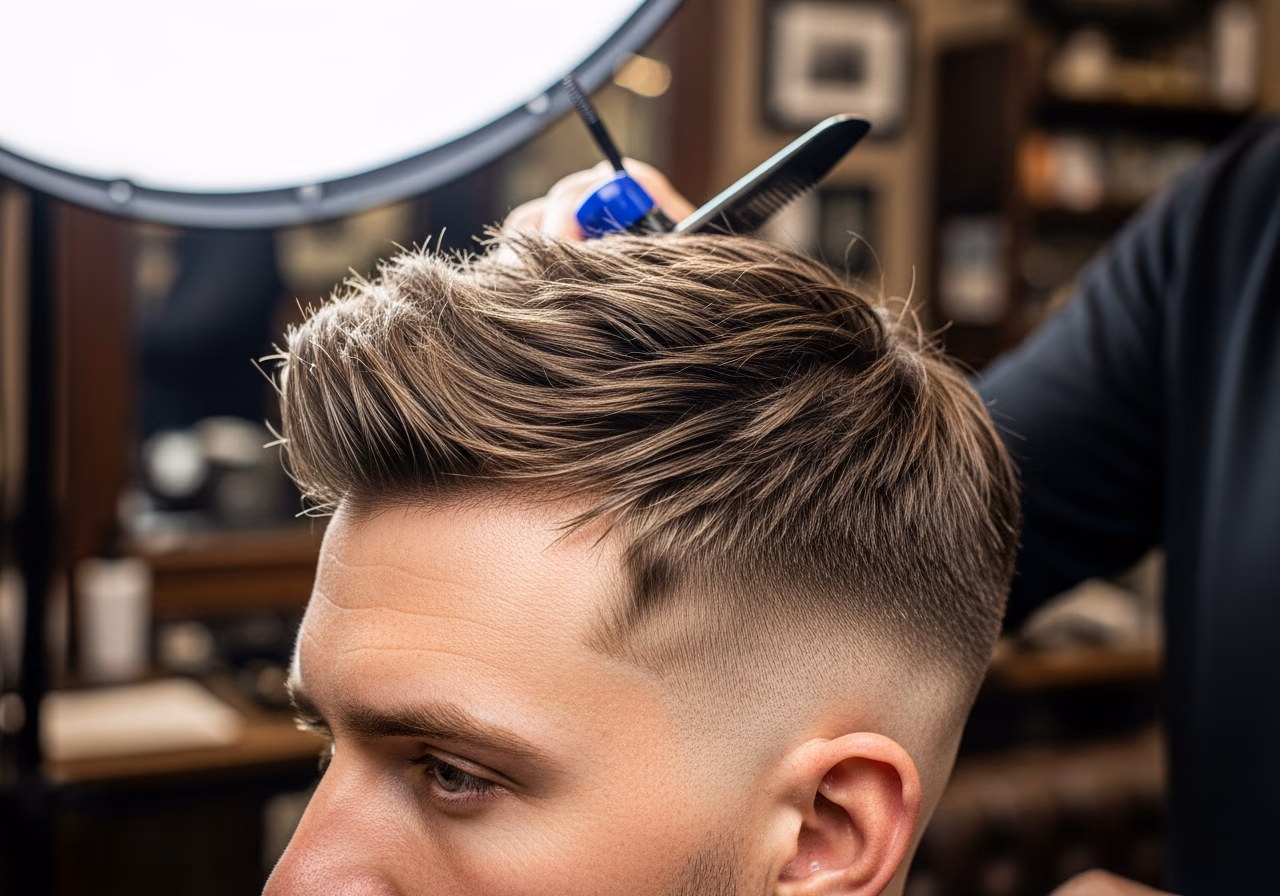 Oily Scalp Haircuts for Men 2026 - Messy Textured Crop Hold with Root Lift