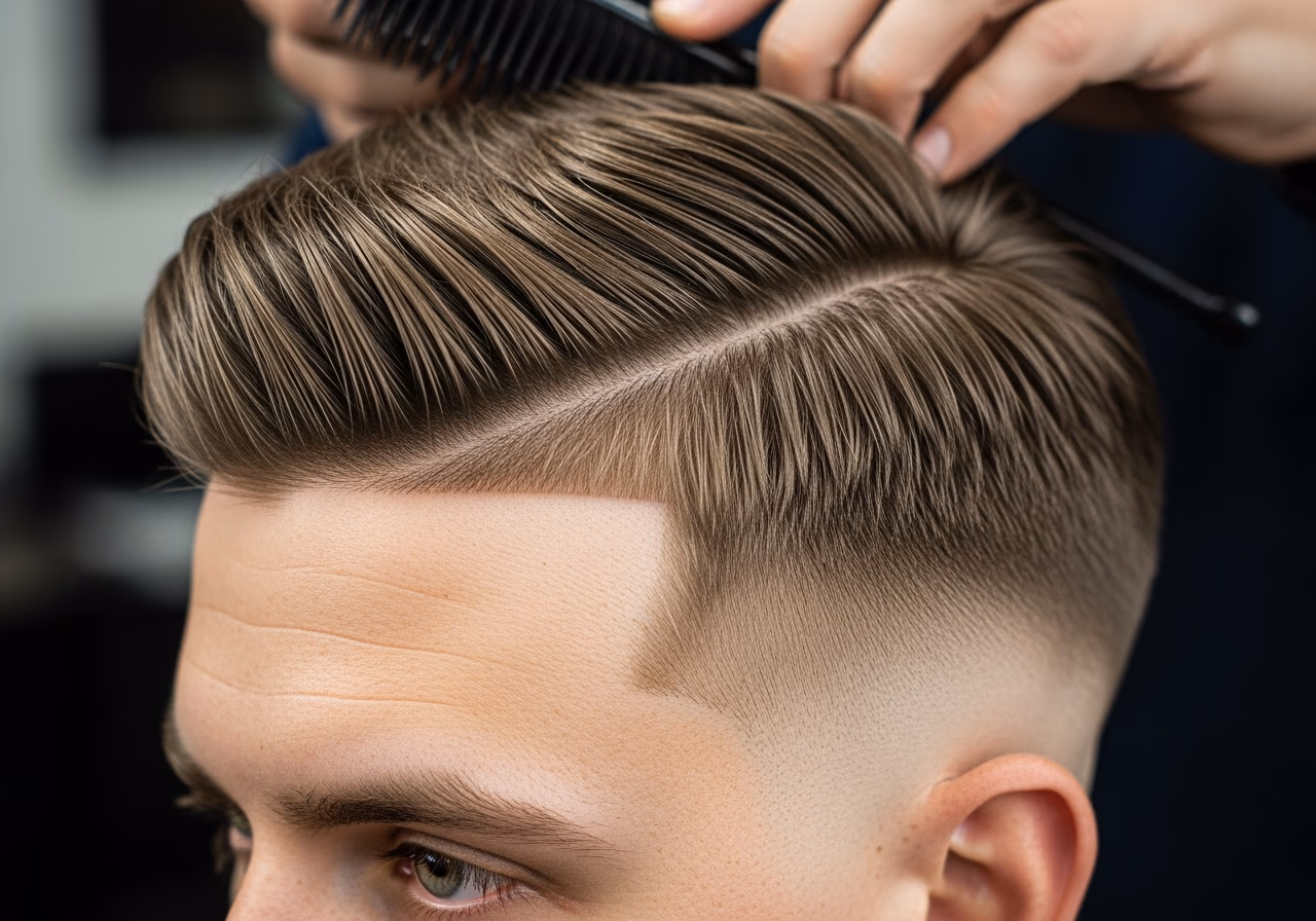 Oily Scalp Haircuts for Men 2026 - Textured Side Part Grip