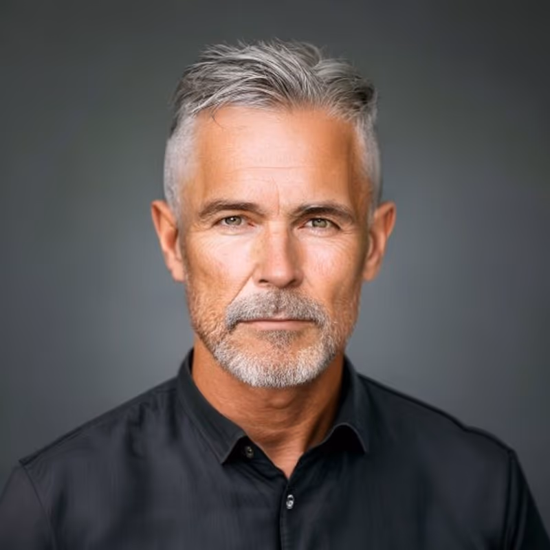 Modern Side Part hairstyle for men 2026 — Older Men Haircuts variation, best for A sharper, more contemporary mature look, modern barbering by Master Stylist Jessica Hamilton
