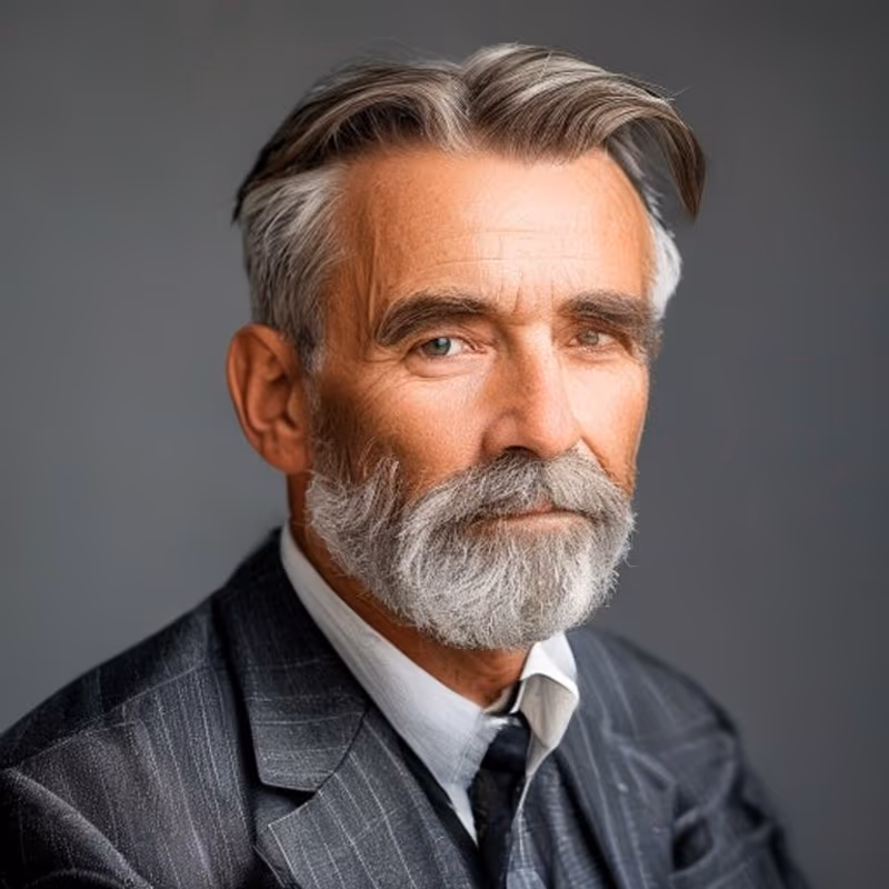 Side Part for Thinning Hair hairstyle for men 2026 — Older Men Haircuts variation, best for Moderate thinning; classic preference, modern barbering by Master Stylist Jessica Hamilton