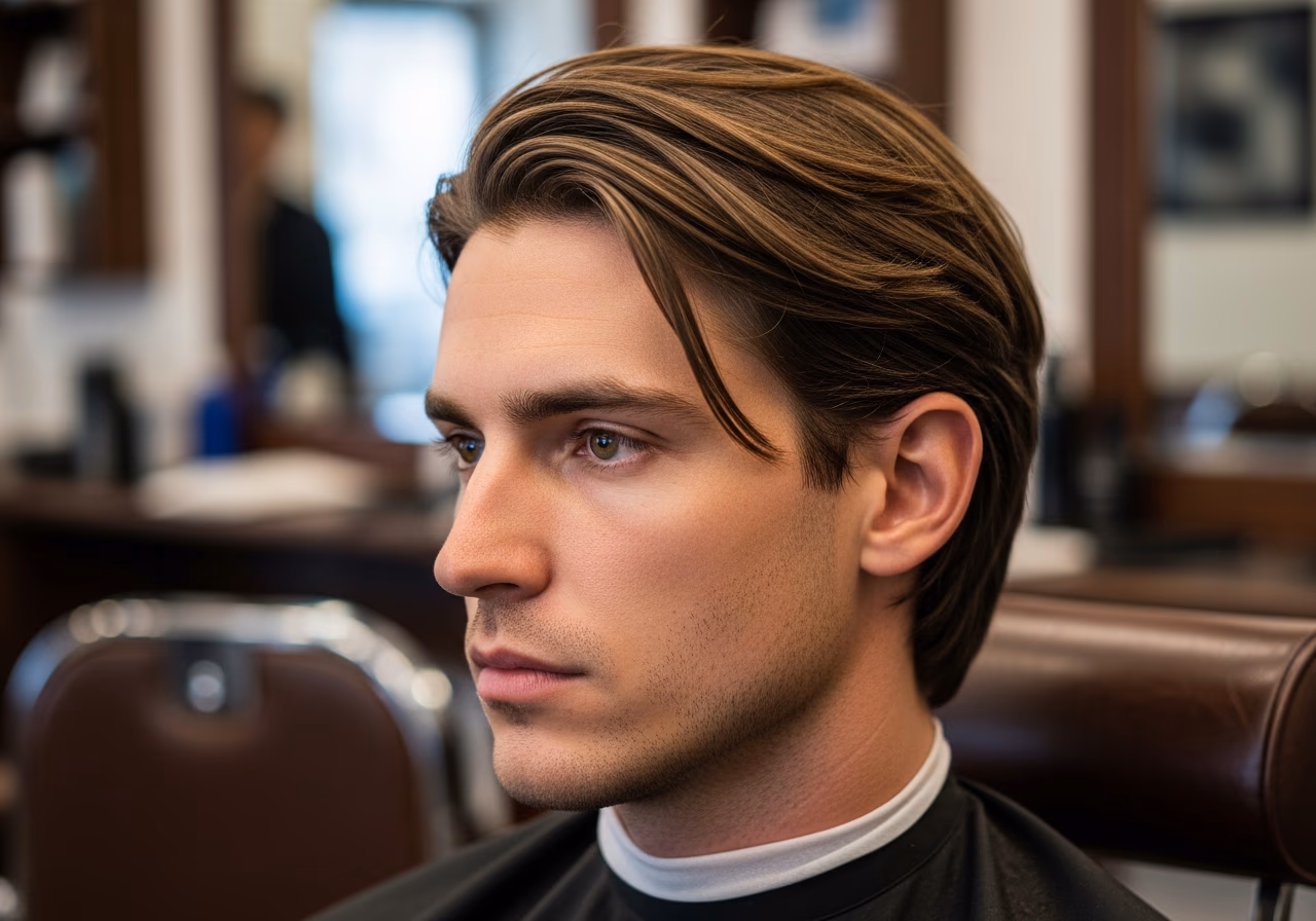 Versatile Layered Cut hairstyle for men 2026 — haircuts for oval faces variation, best for oval faces + all hair types, modern barbering by Master Stylist Jessica Hamilton