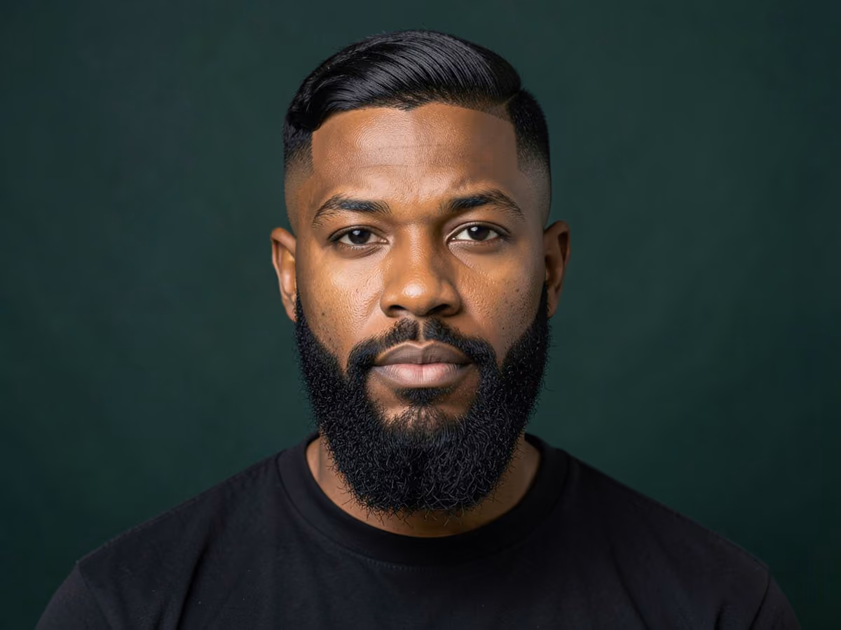 Man with a razor fade ivy league