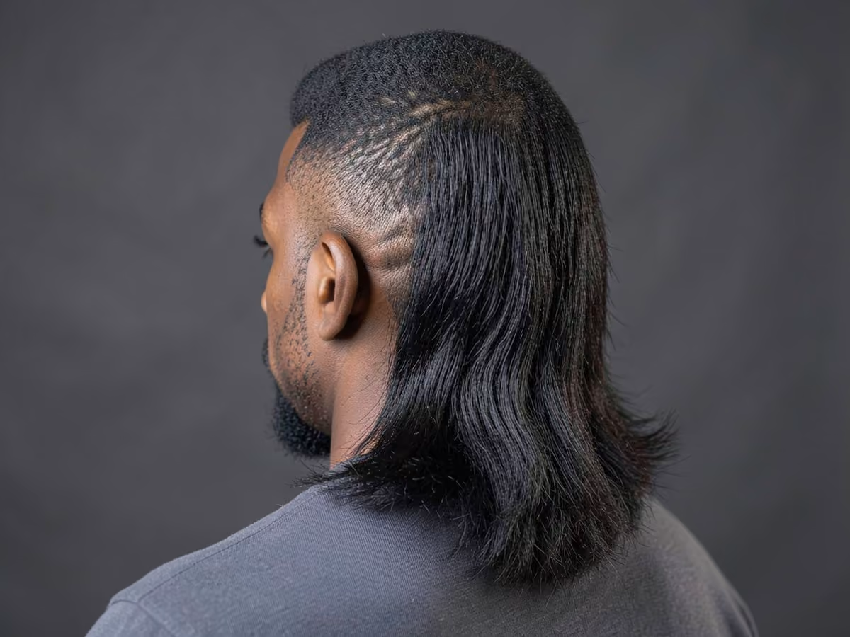 Man with a classic mullet